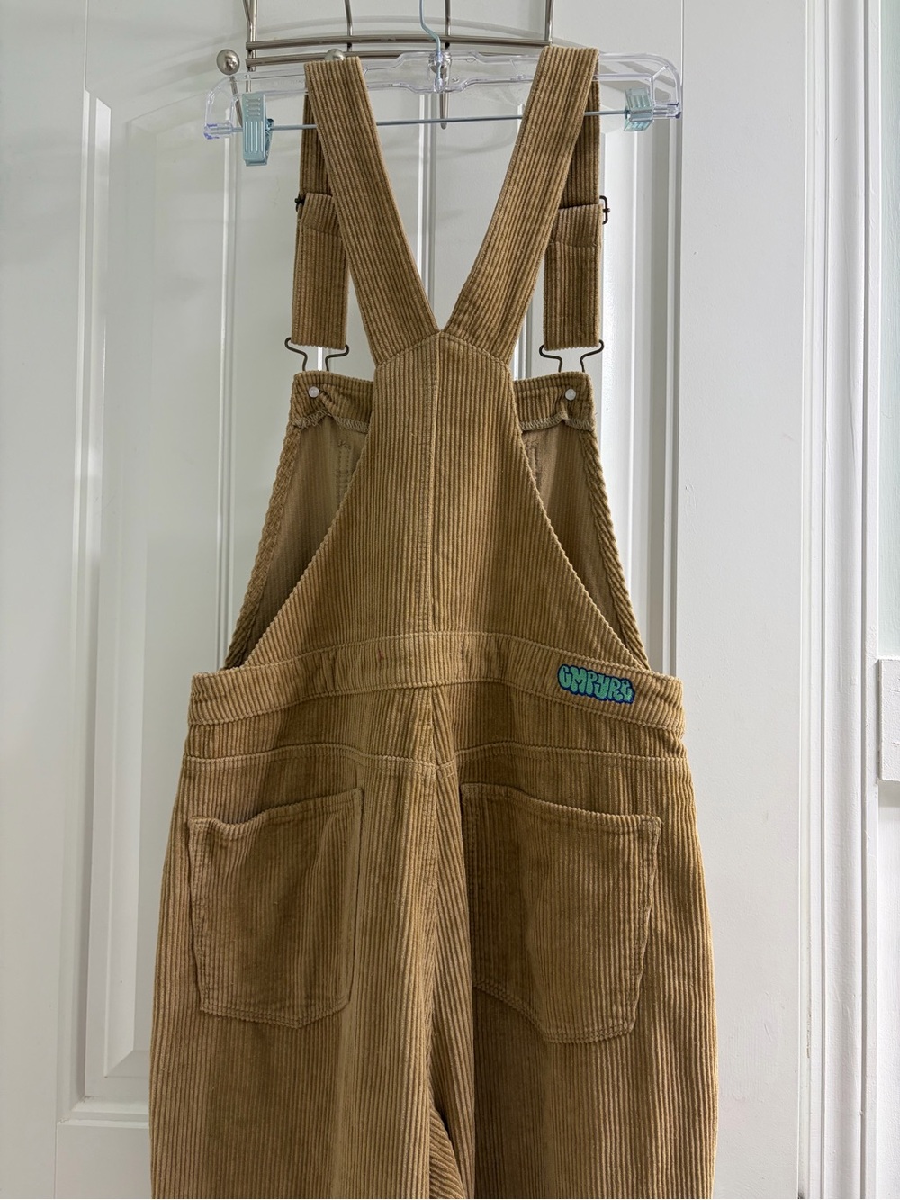 Empyre Suzie Khaki Baggy Corduroy Overalls M Gorpcore Skatewear Indie Grunge - Picture 7 of 9